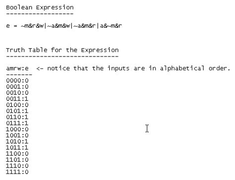 Uppercase letters come before lowercase letters. Expression