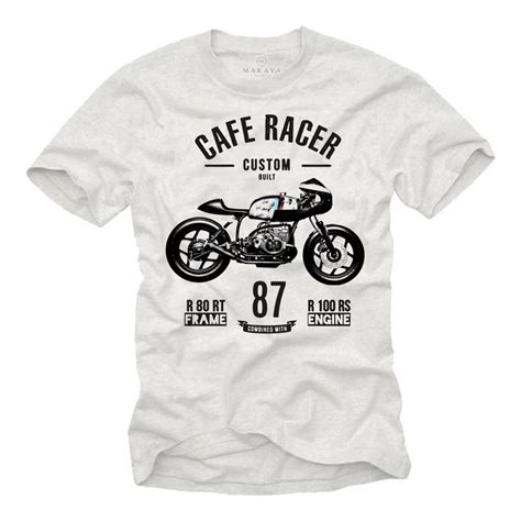 Makaya T Shirt Herren Motorradbekleidung Männer Geschenke Motorrad Motiv Biker Mit Druck Aus