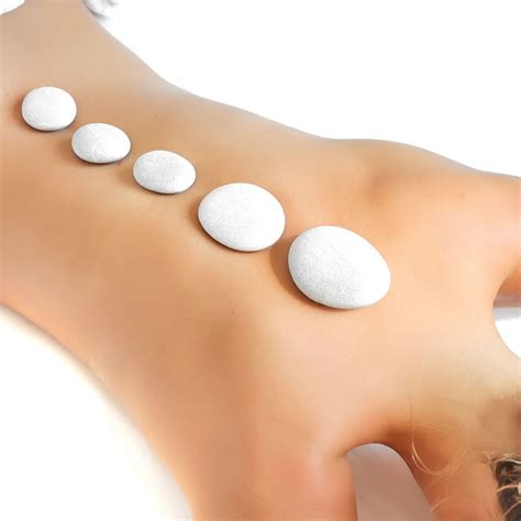 9pc Massage Marble Cold Stone Therapy Set Wvelvet Travel Case Vandue