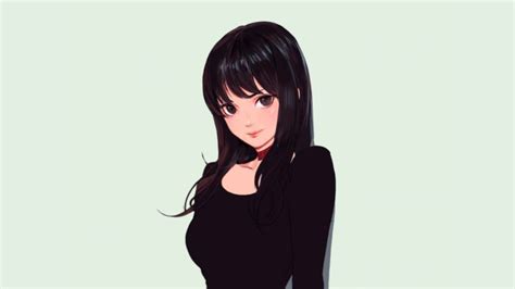 Anime Girls Black Hair Hd Wallpapers Desktop And Mobile Images And Photos
