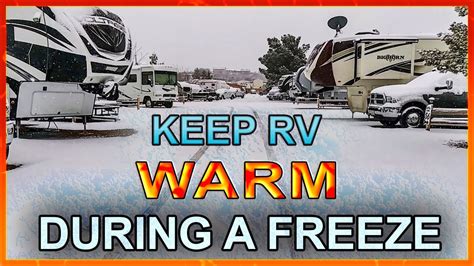 rv living in the freezing winter how we keep warm in our rv youtube