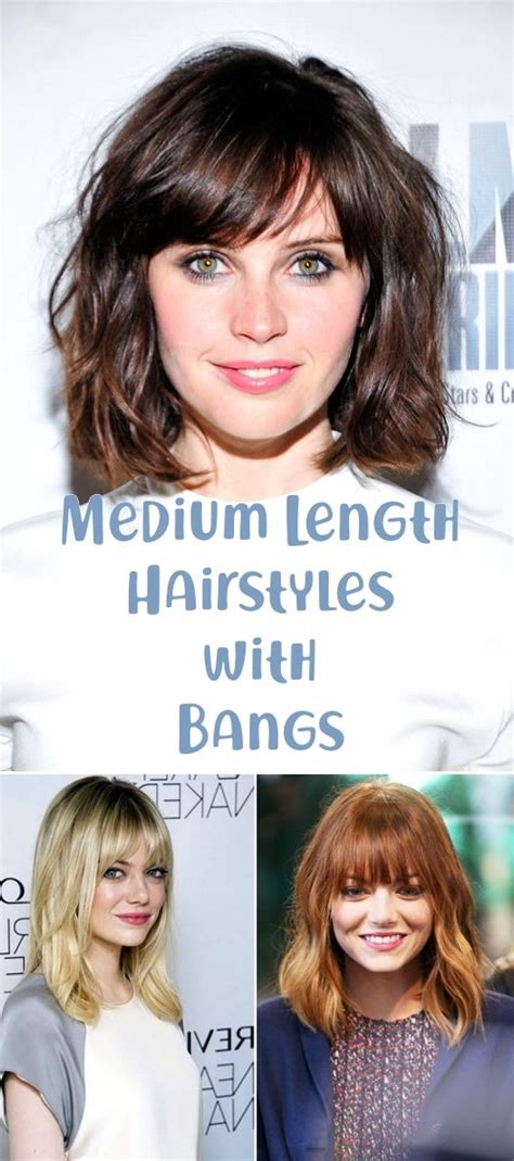 21 Fabulous Medium Length Hairstyles With Bangs Medium Length Hair