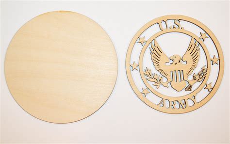 Us Army Badge Wood Cutout Us Army Part Usarm2 Artistic Craft Supply