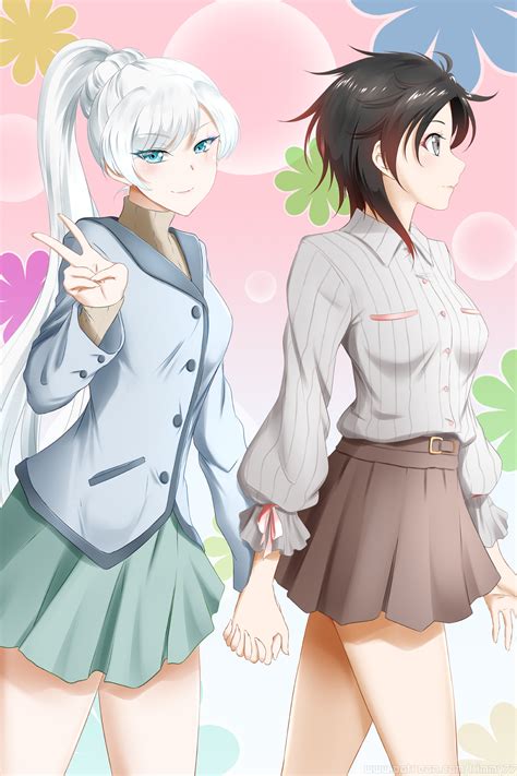 Rwby Weiss And Ruby By Kimmy Patreon Rwby Weiss Schnee Ruby Rose