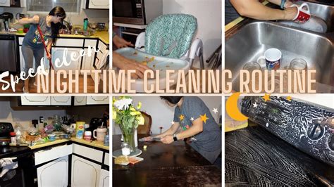 new speed clean nighttime🌙routine sahm cleaning motivation youtube