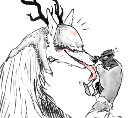 Rule 34 2018 Anthro Antlers Beast Bloodborne Black And White And