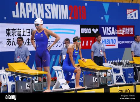 Tatsumi International Swimming Center Tokyo Japan 5th Apr 2019 L R Sachi Mochida Hiroko