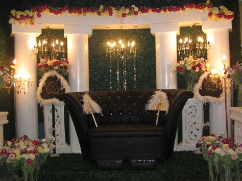 Beauty Drias Creations Pelamin Roman Garden And Hiasan Meja Makan Beradap