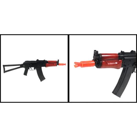 Green Gas Src Ak 74u Rifle Fps 500 Full Metal Blowback Airsoft Gun