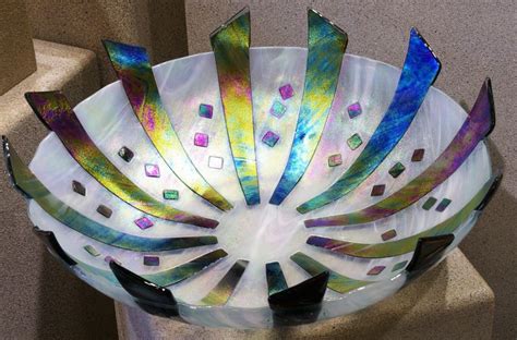 Art Glass Folded Vase From Kela S A Glass Gallery On Kauai Slumped Glass Fused Glass Plates