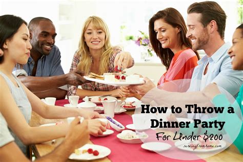 how to throw a dinner party for under 200 serving from home