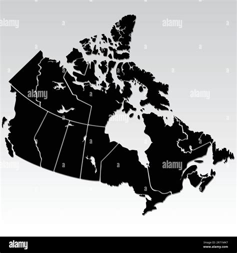 vector map of Canada Stock Vector Image & Art - Alamy