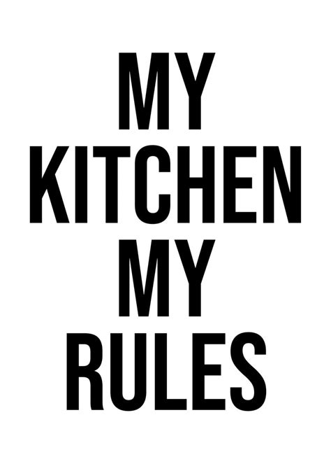 kitchen rules poster by splashdesign displate