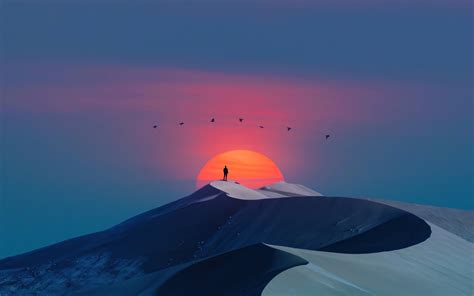 1680x1050 Dune Cool Artistic Sunset 4k 1680x1050 Resolution Wallpaper