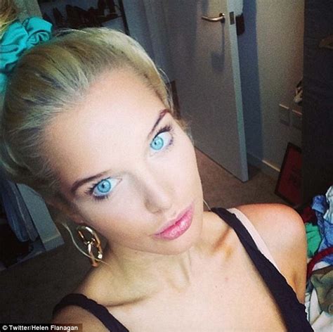 Helen Flanagan Shows Off Her Striking And Very Different Eye Colour