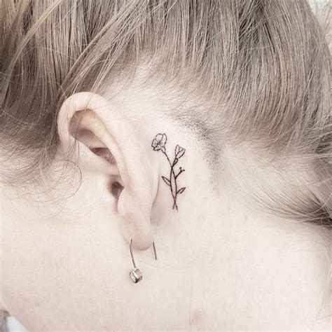 70 Best Behind The Ear Tattoos For Women