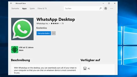 Whatsapp Desktop Messenger Für Windows 10 Im Microsoft Store Verfügbar
