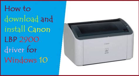 I just bought the laser printer canon lpb6020 in geneva, in a very famous commercial store. How to download and install Canon LBP 2900 driver for ...