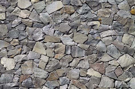 Gray Natural Stone Wall Texture Stock Image Image Of Rough Wall