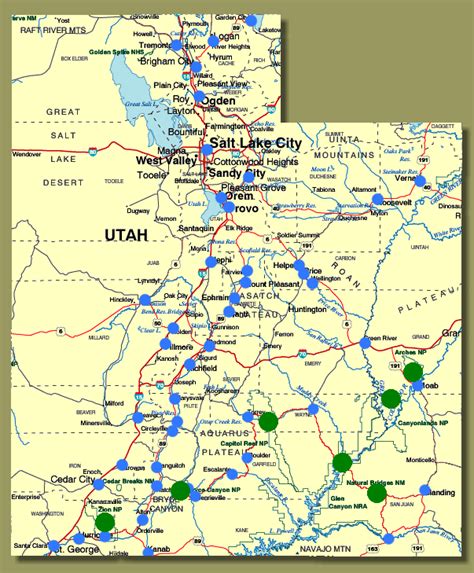 Utah County Map With Cities