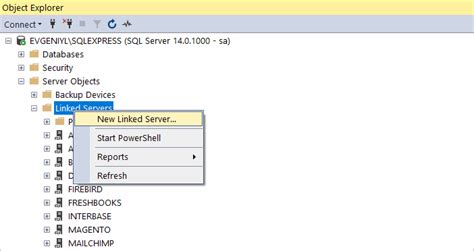 Creating Linked Server In SSMS Using ODBC Devart Blog