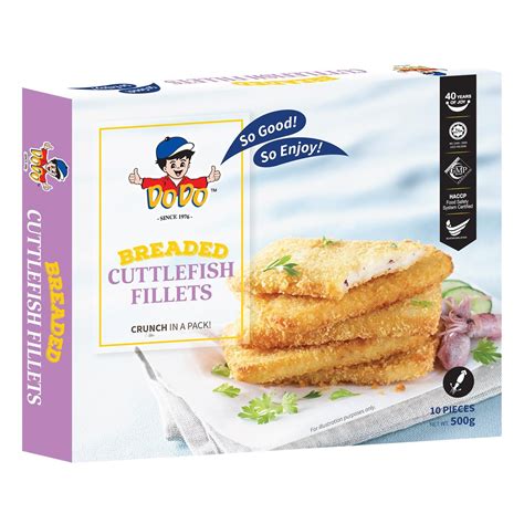 Cuttlefish (sepia officinalis) belong to an order of cephalopods called sepioidea. DODO Breaded Cuttlefish Fillets | NTUC FairPrice
