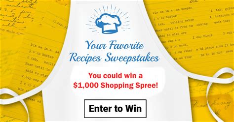 I Just Entered To Win A 1 000 Williams Sonoma Shopping Spree