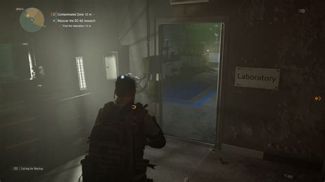 It's located on the second floor in a desk. The Division 2 Laboratory Door | Open 'Recover the DC-62 research' mission door - GameRevolution