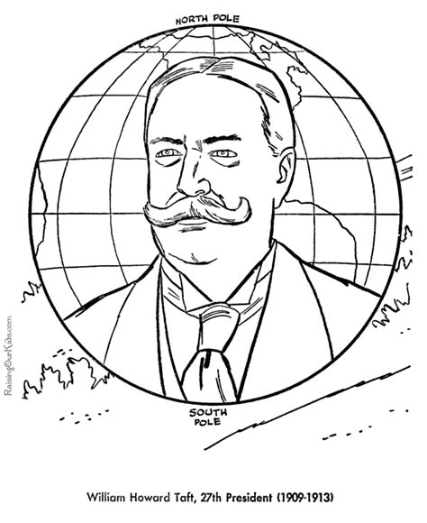 William Howard Taft Coloring Pages Free And Printable