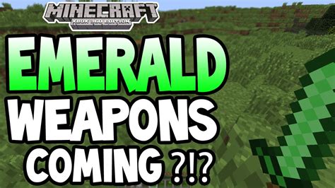 Minecraft Xbox 360ps3 Tu19 Update Emerald Weapons