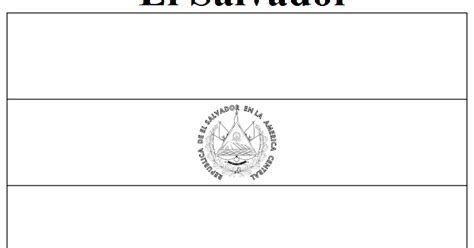 Geography Blog: El Salvador Flag Coloring Page