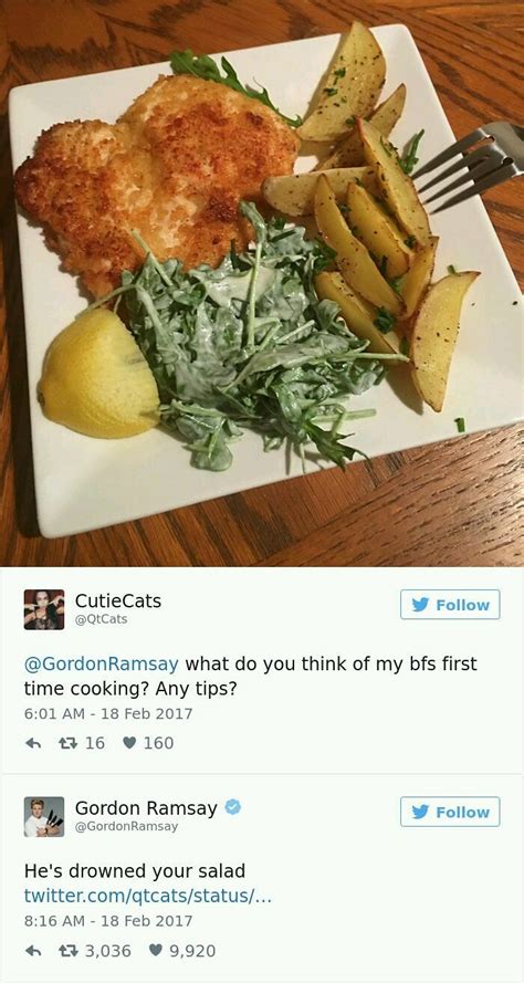 Gordon Ramsay Twitter Roasts People S Food It S Hilarious