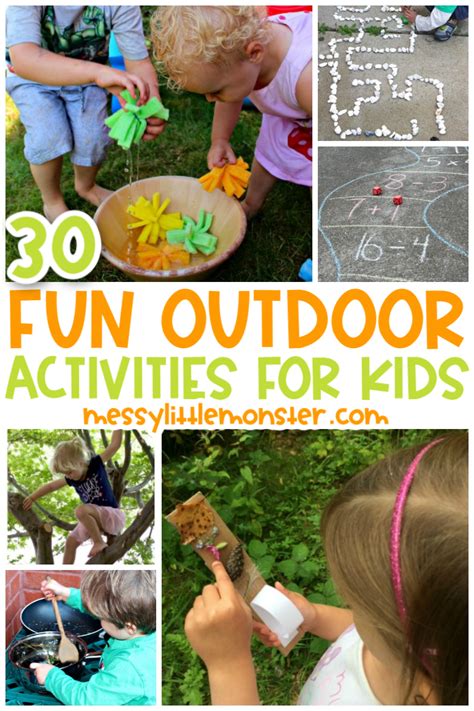 Fun Outdoor Activities For Kids Messy Little Monster
