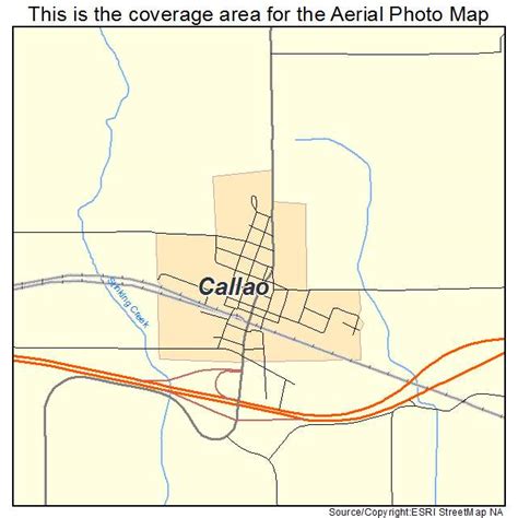 Aerial Photography Map Of Callao Mo Missouri