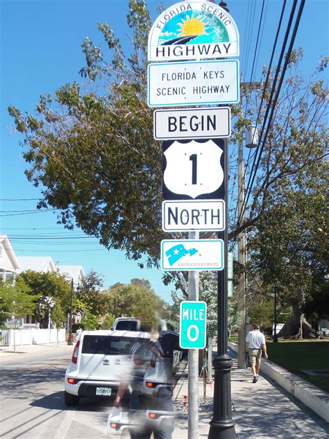 Us 1 Mile Marker 0 Key West Florida