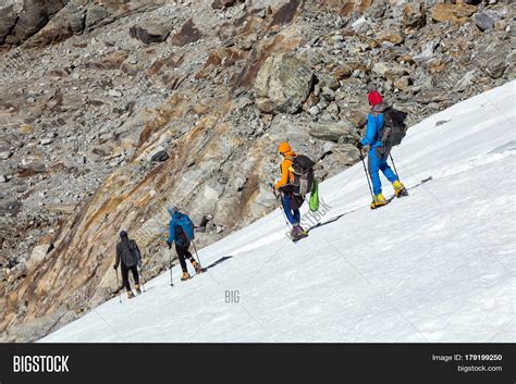 Team Mountain Climbers Image And Photo Free Trial Bigstock