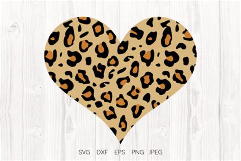 Leopard Print Heart Svg Valentine Graphic By Vitaminsvg · Creative Fabrica
