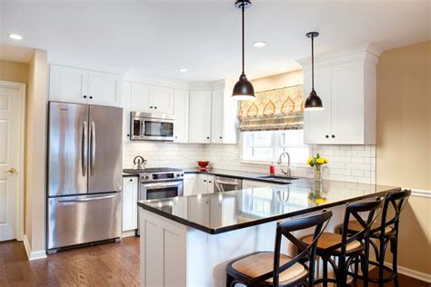 The new layout called for the removal of a wall between the small kitchen and family room to open up the. 10x10 kitchen designs rustic with lever handles ...