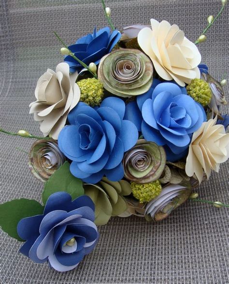40 Brilliant Wedding Bouquets With Paper Flowers Paper Flowers