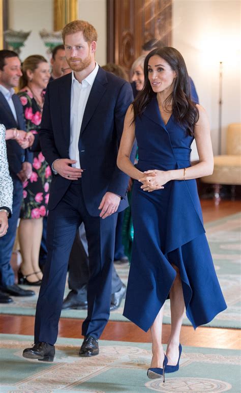 You instantly evolve into a classic sophisticate: Meghan Markle Wears So Much Navy Blue For This Unexpected ...