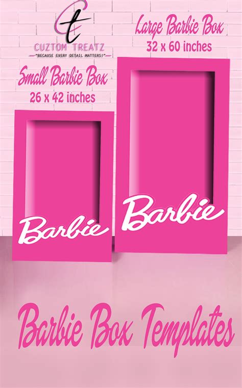 Barbie Doll Box Template Ubicaciondepersonascdmxgobmx