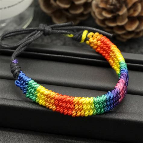 Fashion Same Sex Seven Color Rainbow Color Hand Strap Bracelet Love