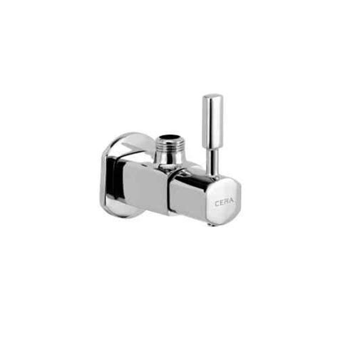 Buy Cera Gayle Single Lever Brass Chrome Finish Angle Cock With Wall