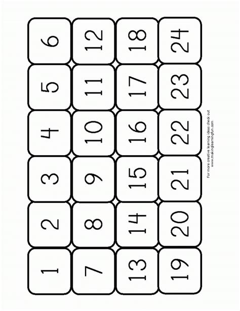 Get Printable Numbers 1 31 Best Calendar Example