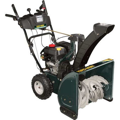 Product Yard Man Dual Stage Snow Blower — 24in Clearing Width 208cc