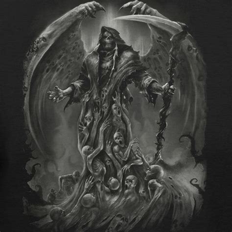 Grim Reaper Soul Cloak Fashion T Shirt Grim Reaper Art Grim Reaper