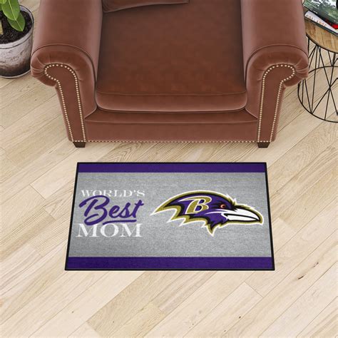 Baltimore Ravens Worlds Best Mom Starter Doormat 19 X 30