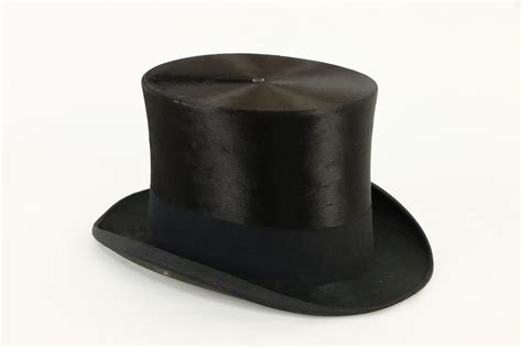 Beaver Silk Antique Late 1800s Top Hat Signed Young Bros New York