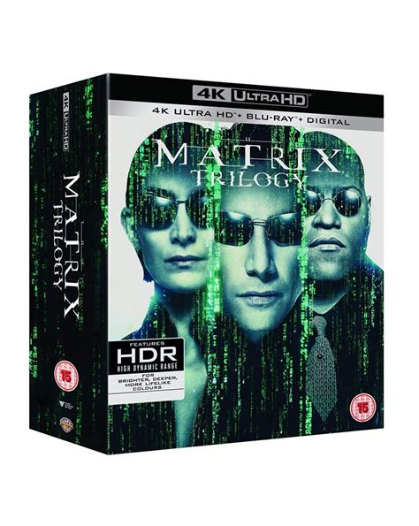 the matrix trilogy 1999 2003 3 4k uhd 3 blu ray