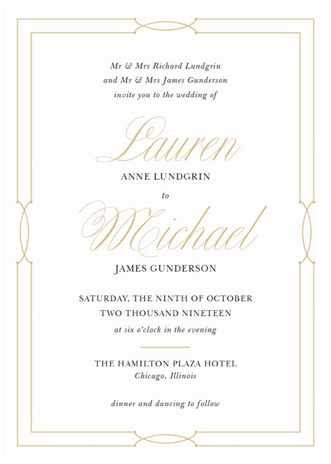 Wedding Invitations Letter